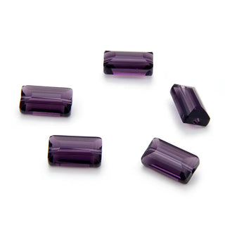 25pcs Adabele Austrian Faceted Rectangle Crystal Beads #5055, Purple Velvet, 14mm x 8mm, Hole ID 1.2mm, SSRT1427