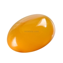 2pcs x Natural Tiger Yellow Agate Translucent  Oval Cabochon Flatback Semi-precious Gemstone Cabochon 18x13mm or 0.71