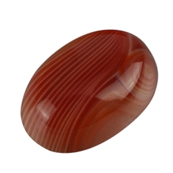 2pcs x Natural Red Stripe Agate Oval Cabochon Flatback Gemstone Cabochon 18x13mm or 0.71