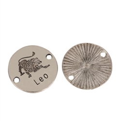 5 x Leo Horoscope Zodiac Charms 23mm Antique Silver Tone  #MCZ217