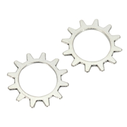 20 x Wheel Charms 20mm Antique Silver Tone  #MCZ692