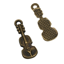 20 x Guitar Charms 20x7mm Antique Bronze Tone  #MCZ727