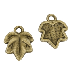 20 x Cute Leaf Charms 11mm Antique Bronze Tone  #MCZ946