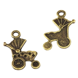 30 x Roller Skates Charms 15x10mm Antique Bronze Tone  #MCZ962