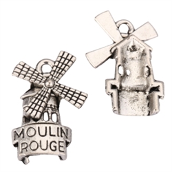 20 x Mill House Charms 20x15mm Antique Silver Tone  #MCZ979