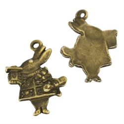 20 x Cute Christmas Hippo Charms 20x15mm Antique Bronze Tone  #MCZ990