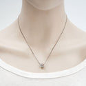 1pc Solid 925 Sterling Silver Siam Bead Charm Cubic Zirconia CZ, Compatible with Pandora All Other Charm Bracelet, EC6
