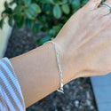 1pc 925 Sterling Silver 2mm Diamond-Cut Figaro Chain Bracelet, Length Selections: 7 inch/7.5 inch/8 inch