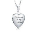 5pcs 316 Surgical Stainless Steel Living Memory Floating Lockets "Forever in My Heart", 25mm Heart Waterproof Pendants, MP-B3