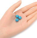 25pcs Adabele Grade AA+ Suncatcher Crystal Rhinestone Pave Polymer Clay Beads, Aquamarine Blue, Size Selections: 8mm/10mm/12mm