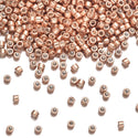 30g Miyuki Delica 11/0 Seed Beads, Opaque Galvanized Muscat DB434