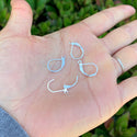 20pcs Tarnish Resistant Leverback Earring Hooks, Open Jump Ring, Sterling Silver Plated Brass, Size Selections: 15mm/17mm