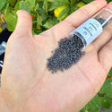 7.5g Miyuki Delica 11/0 Seed Beads, Duracoat Opaque Charcoal Grey DB2368