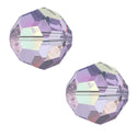 25pcs Adabele Austrian Faceted Round Crystal Beads #5000, Rosaline Pink AB, Size Selections: 6mm/8mm