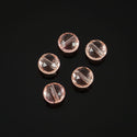 25pcs Adabele Austrian Faceted Flat Round Coin Crystal Beads #5052, Light Padparadscha Pink, 8mm, Hole ID 1mm, SSMR830