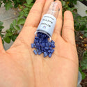 10g Miyuki Half Tila Seed Beads 5x2.3mm, Matte Denim Blue (HTL-2075)
