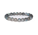 1 Strand Stretch Natural Grade A Labradorite Beaded Gemstone Bracelet, 8mm Bead, Length Selections: 7 inch/7.5 inch/8 inch/8.5 inch