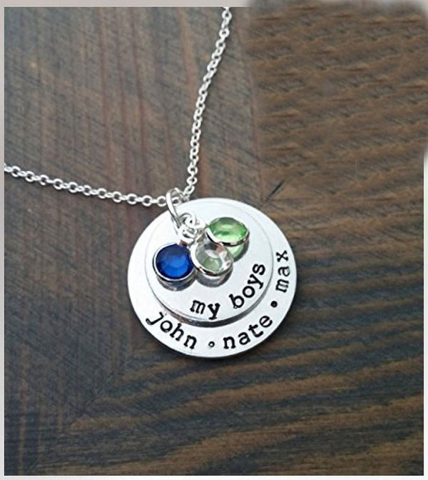 1 Set/12pcs Grade A Mixed Dangle Birthstone Charm Drops, Sterling Silver Plated Brass, Size Selections: 6mm/8mm/10mm