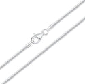 1pc 925 Sterling Silver Snake Chain Necklace, 1mm, Thin Small Strong, Length Selections: 18/20/22/24/26 inch