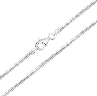 1pc 925 Sterling Silver Snake Chain Necklace, 1mm, Thin Small Strong, Length Selections: 18/20/22/24/26 inch