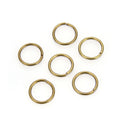 200pcs Raw Brass Open Jump Rings, O Ring Connector, Unplated/Uncoated, 0.8mm/20 Gauge, Size Selections: 4mm/6mm/8mm