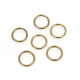200pcs Raw Brass Open Jump Rings, O Ring Connector, Unplated/Uncoated, 0.8mm/20 Gauge, Size Selections: 4mm/6mm/8mm