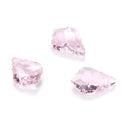 20pcs Creative Club Faceted Crystal Glass Baroque Chandelier Pendant Drops, October Pink Birthstone, 22x13mm Large, Hole ID 1mm, CCF-3