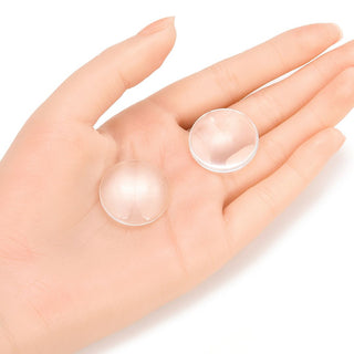 50pcs Transparent Glass Dome Cabochons, Non-calibrated Clear Round Cab Tiles, Size Selections: 20mm/25mm/30mm