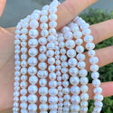 Adabele Natural Potato Round Pearl Beads, White Cultured Freshwater Pearls, 8- 9mm, 1 Strand/14 Inch, FP3-89
