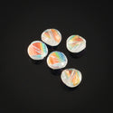 25pcs Adabele Austrian Faceted Flat Round Twist Coin Crystal Beads #5621, Clear AB, 10mm, Hole ID 1.2mm, SSW1002