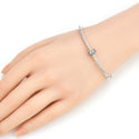 1pc 925 Sterling Silver Rubber Charm Holder Bead Stopper, Compatible with Pandora All Other 3mm Charm Bracelet, EC27-B3