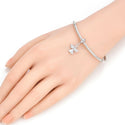 1pc Real 925 Sterling Silver Winged Angel Religious Cubic Zirconia CZ Charm Pendant, Compatible with Pandora All Other Charm Bracelet, EC7-D3