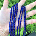 Natural Sapphire Blue Quartz Gemstone Faceted Rondelle Beads, 4x2mm/Small, Hole ID 0.9mm, 14 Inch/1 Strand, GH1R-8