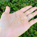 20pcs 925 Sterling Silver Open Jump Rings, Real 18K Yellow Gold Plated, 0.9mm/19 Gauge, Size Selections: 4/6/8/10/12mm