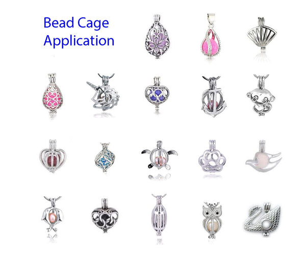 1pc 925 Sterling Silver Love Tree of Life Bead Cage, Tarnish Resistant, Used for 4 - 6mm Small Bead Pearl Stone Pendant, SS389