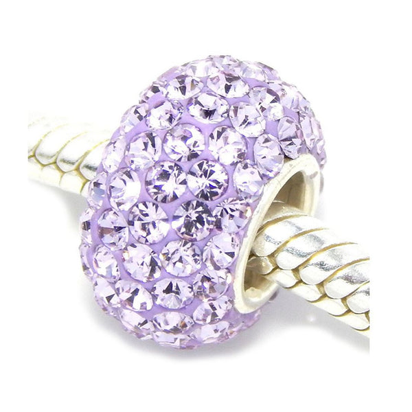 1pc 925 Sterling Silver June Birthstone Bead Charm, 12.5x7.5mm, Hole ID 4.8mm, Fit Pandora All Other Bracelets, EC684-6