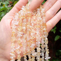 Natural Light Yellow Citrine Crystal Gemstones Chip Beads, Free Form, 5mm-8mm, Hole ID 1mm, 1 Strand/31 Inch, GZ1-31