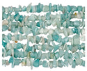 Natural Blue Amazonite Gemstone Chip Beads, Free Form, 5mm-8mm, Hole ID 1mm, 1 Strand/31 Inch, GZ1-2