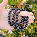 1 Strand Stretch Natural Dark Red Garnet Beaded Gemstone Bracelet, 10mm Bead, Length Selections: 7 inch/7.5 inch/8 inch/8.5 inch