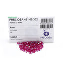 100pcs Preciosa Faceted Bicone Crystal Beads, Fuchsia AB, Size Selections: 3mm/4mm/6mm