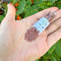 7.5g Miyuki Delica 11/0 Seed Beads, Opague Matte Copper-Plated DB340