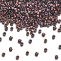 7.5g Miyuki Delica 11/0 Seed Beads, Opaque Metallic Dark Raspberry DB12