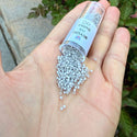30g Miyuki Delica 11/0 Seed Beads, Opaque Matte Glazed Light Smoke DB1518
