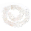 Natural Raw Clear Crystal White Quartz Nugget Drilled Gemstone Beads, Stone Nuggets, 15 Inch, GA-B1
