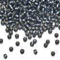 25g Miyuki Rocaille 8/0 Seed Bead Transparent Silver-lined Light Grey RR-21