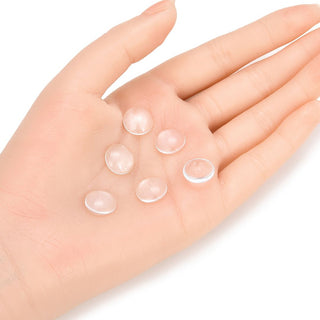 100pcs Transparent Glass Dome Cabochons, Non-calibrated Clear Round Cab Tiles, Size Selections: 6mm/8mm/10mm/12mm