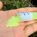 30g Miyuki Delica 11/0 Seed Beads, Translucent Luminous Dyed Yellow DB2031
