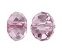 24pcs Adabele Austrian Faceted Rondelle Crystal Beads #5040, Rosaline (Light Pink), Size Selections: 6x4mm, 8x6mm, 10x8mm