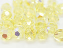 25pcs Adabele Austrian Faceted Round Crystal Beads #5000, Jonquil Yellow AB, Size Selections: 6mm/8mm