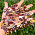 Natural Mookaite Jasper Gemstone Stick Point Beads, Irregular, 7mm-23mm Long, Hole ID 1mm 1 Strand/15 Inch, GZ5-1